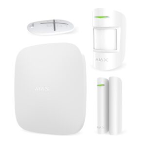 Комплект охоронної сигналізації Ajax StarterKit, hub, motionprotect, doorprotect, spacecontrol, jeweller, бездротовий, білий (20288.56.WH1)