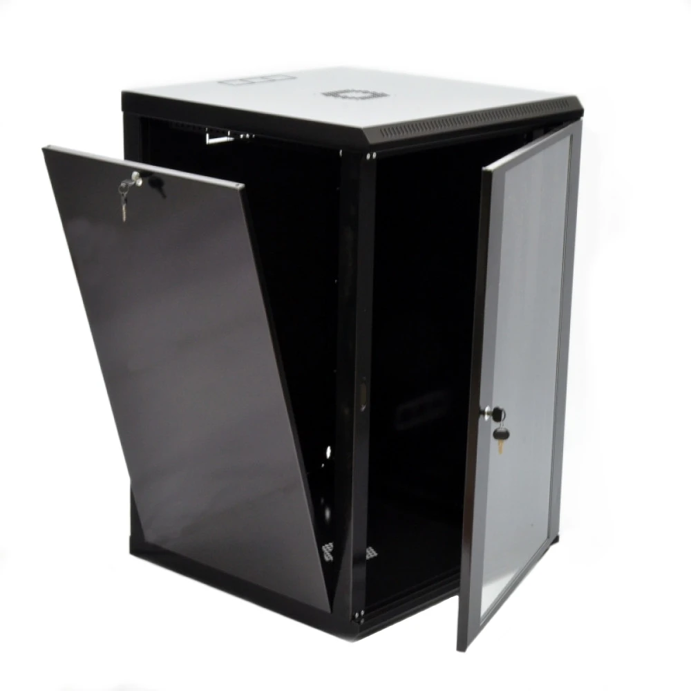 UA-MGSWL186B Шафа 19"18U, 600x600x907мм (Ш*Г*В), економ, акрилове скло, чорна - Зображення 3