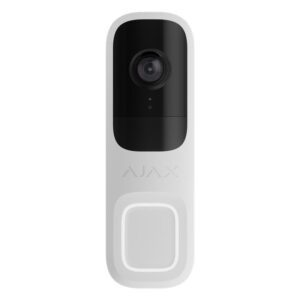 Відеодзвінок Ajax Doorbell, універсальне встановлення, 4 мп, 155° вертикальний 90° горизонтальний, іч 6м, дальнісь виявлення руху 4м, штучний інтелект, wi-fi, grey
