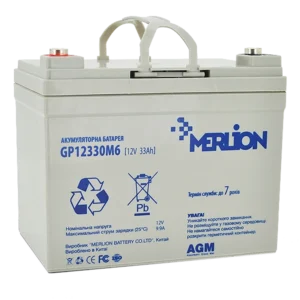 MERLION AGM GP12330M6 12 V 33 Ah Акумуляторна батарея