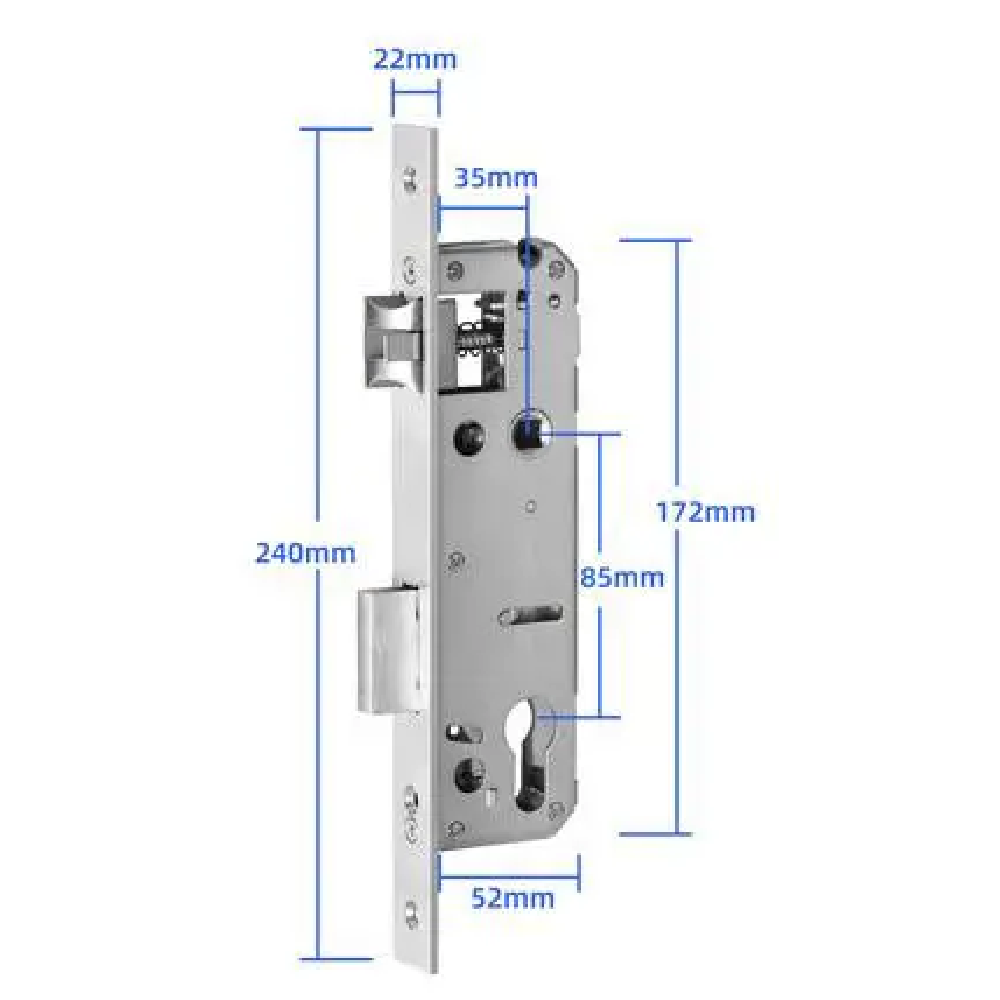 SEVEN LOCK SL-7762BF Розумний замок (врізна частина 3585) - Зображення 3