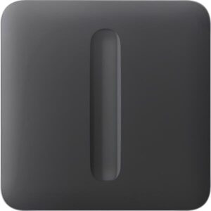 Кнопка для одноклавішного вимикача димера Ajax SoloButton Dimmer 1-gang 2-way for LightSwitch, Jeweler, бездротовий, graphite