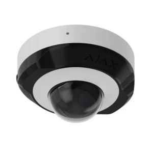 IP-Камера дротова Ajax DomeCam Mini, 5мп, 4мм, Poe, True WDR, IP 65, ІЧ 30м, аудіо, кут огляду 75°до 85°, міні купольна, біла