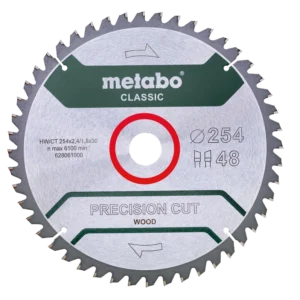 Metabo "precision cut wood - classic" (628061000) Пильний диск 254x30, Z48 WZ 5°neg.