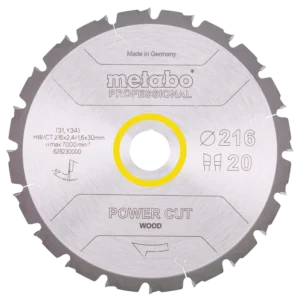 Metabo "power cut wood - professional" (628230000) Пильний диск 216x30, Z20 WZ 5° neg.