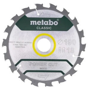 Metabo "power cut wood - professional" (628417000) Пильний диск 190x30, Z18 WZ 5° /B