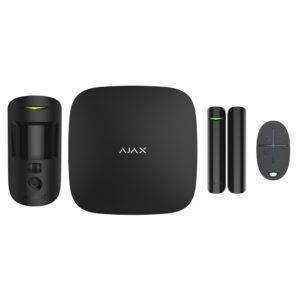 Комплект охоронної сигналізації Ajax HDR StarterKit Cam, hub 2, motioncam HDR, doorprotect, spacecontrol, jeweller, бездротовий, чорний