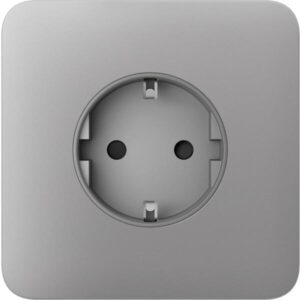 Передня панель для вбудованої розетки Ajax SoloCover for Outlet Basic, fog