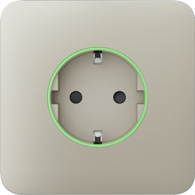 Передня панель для вбудованої розетки Ajax SoloCover for Outlet Basic, ivory