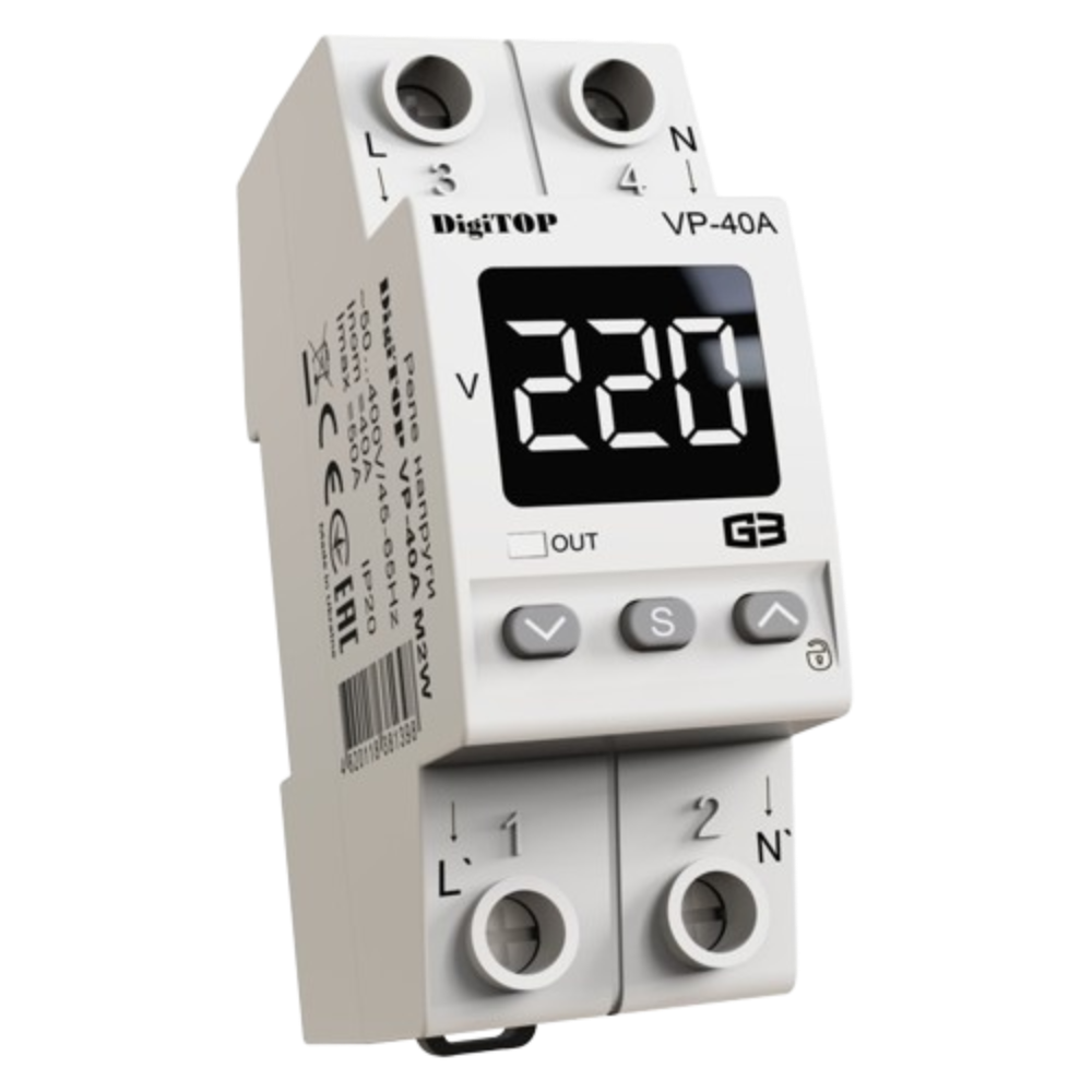 DigiTOP VP-40A M2W Реле напруги