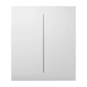 Кнопка центральна для двоклавішного вертикального вимикача Ajax CenterButton Vertical 2-gang for LightSwitch, Jeweler, бездротовий, білий