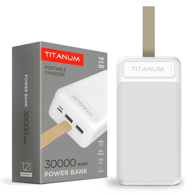 TITANUM 914 White 30000mAh Повербанк - Зображення 4