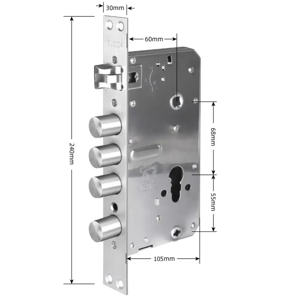SEVEN LOCK 6068R (Round) Врізна частина