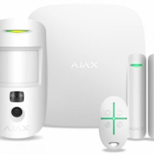 Комплект охоронної сигналізації Ajax StarterKit Cam, hub 2, motioncam, doorprotect, spacecontrol, jeweller, бездротовий, білий (20293.58.WH1)