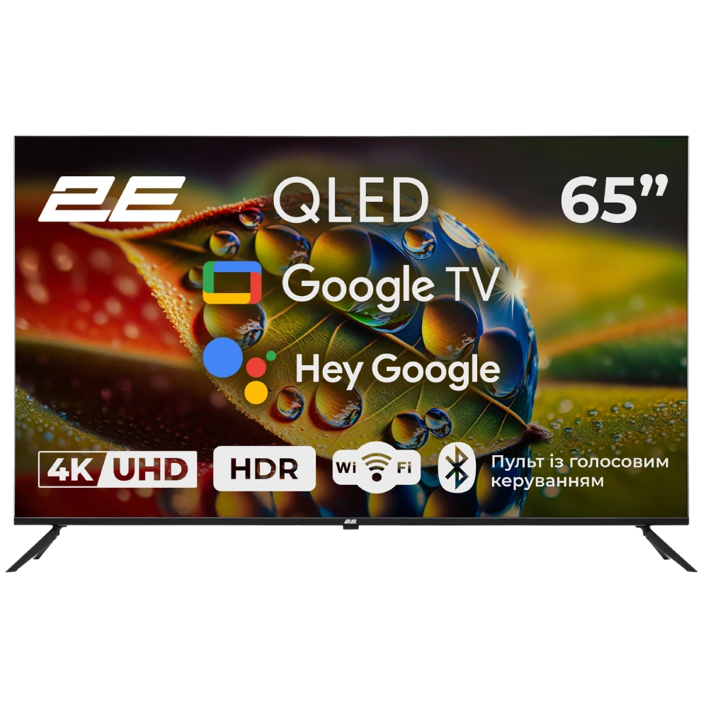 2E 65A77Q 65" дюймів 3840x2160 QLED Google TV Телевізор