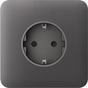 Передня панель для вбудованої розетки Ajax SoloCover for Outlet Basic, grey