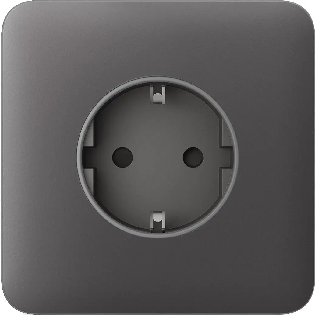 Передня панель для вбудованої розетки Ajax SoloCover for Outlet Basic, grey