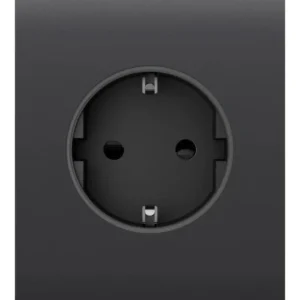 Центральна панель для вбудованої розетки Ajax CenterCover for Outlet Basic, graphite