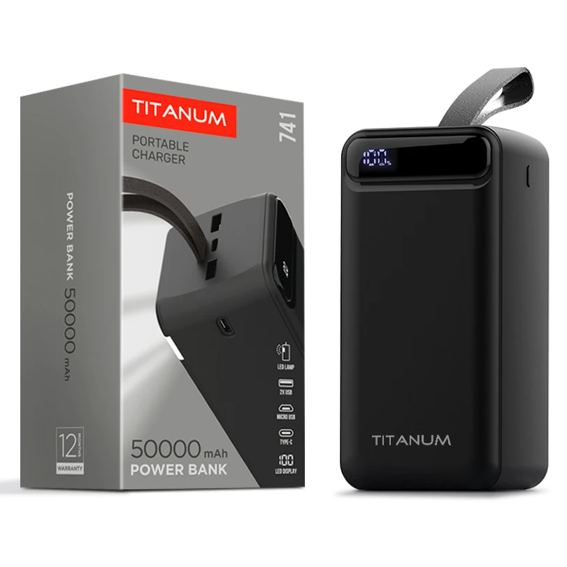 TITANUM 741 Black 50000mAh Повербанк - Зображення 4