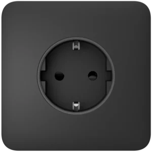 Передня панель для вбудованої розетки Ajax SoloCover for Outlet Basic, graphite
