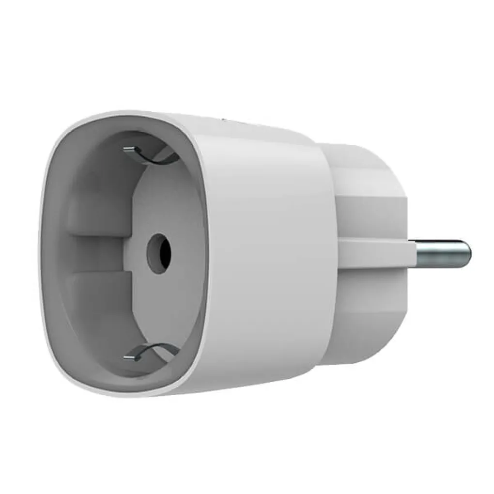 Розумна розетка Ajax Socket, 230V, 11А, 2.5 кВт, jeweller, бездротова, білий - Зображення 2