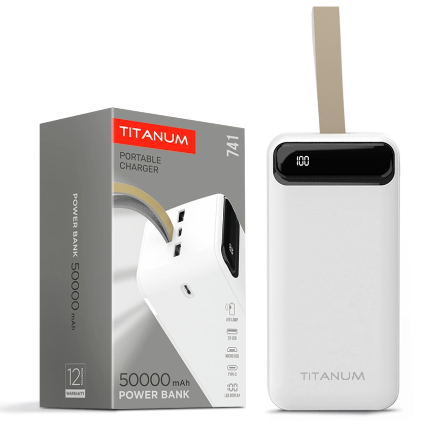 TITANUM 741 White 50000mAh Повербанк - Зображення 4