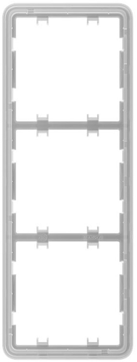 Рамка для вимикача на 3 секції Ajax Frame 3 seats for LightSwitch Vertical