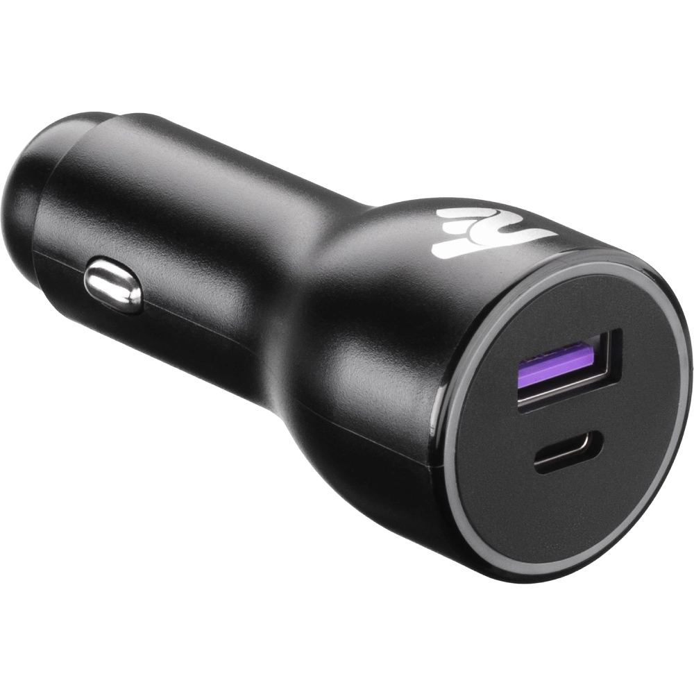 2E Dual USB Car Charger 38W USB-C Black (2E-ACR18PDQC-B) Зарядний пристрій автомобільний