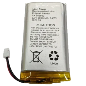 Ajax Hub, Hub Plus, Hub 2, Rex 3,7V 2000mAh 7.4Wh (XK-953562) Акумулятор двопіновий