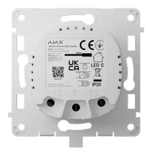 Ajax LightCore (Dimmer) [55] (8EU) ASP white Бездротовий розумний сенсорний димерний вимикач світла