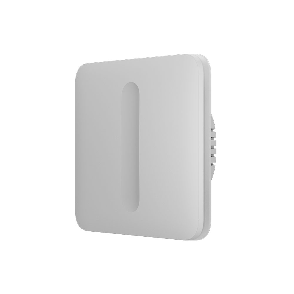 Кнопка для одноклавішного вимикача димера Ajax SoloButton Dimmer 1-gang 2-way for LightSwitch, Jeweler, бездротовий, білий