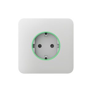 Передня панель для вбудованої розетки Ajax SoloCover for Outlet smart, Jeweler, бездротова, білий