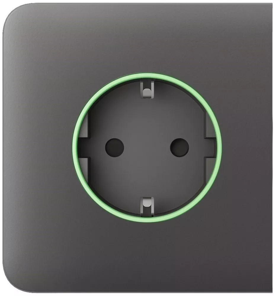 Бічна панель для вбудованої розетки Ajax SideCover for Outlet smart, Jeweler, бездротова, graphite
