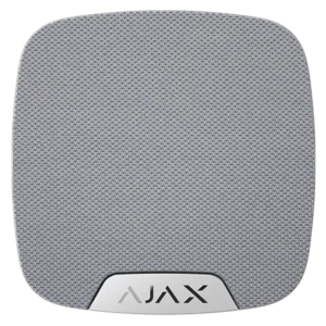 Бездротова внутрішня сирена з клемою для додаткового світлодіода Ajax Superior HomeSiren white Jeweller
