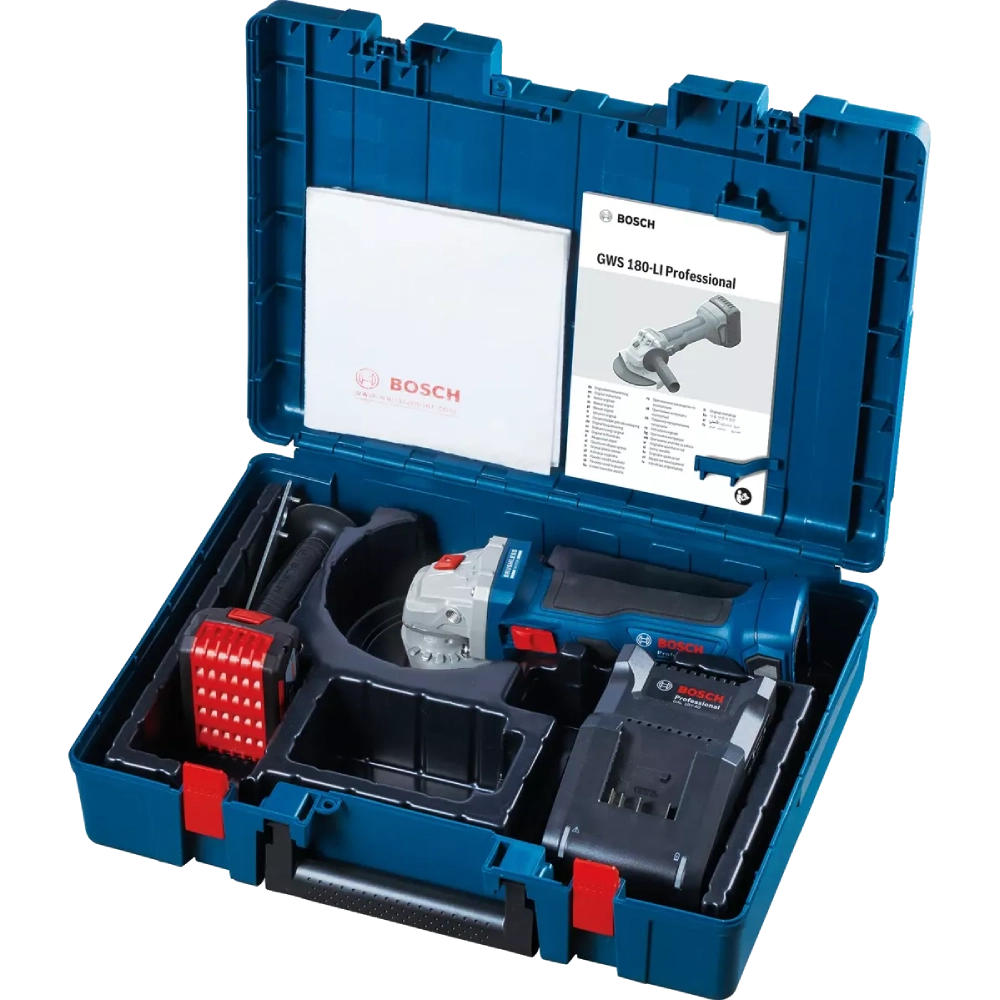 Bosch Professional GWS 180-LI (06019H9025) Акумуляторна кутова шліфувальна машина - Зображення 3