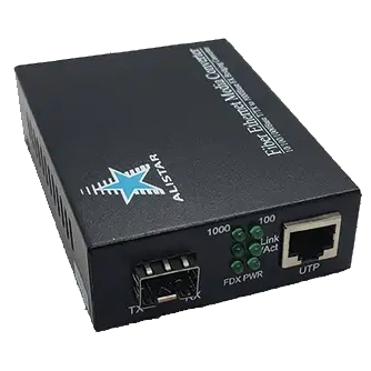 ALISTAR X1S 1G 10/100/1000BASE-T RJ-45 - SFP Slot 1000Base-SX/LX External Power Supply Медіаконвертор - Зображення 2