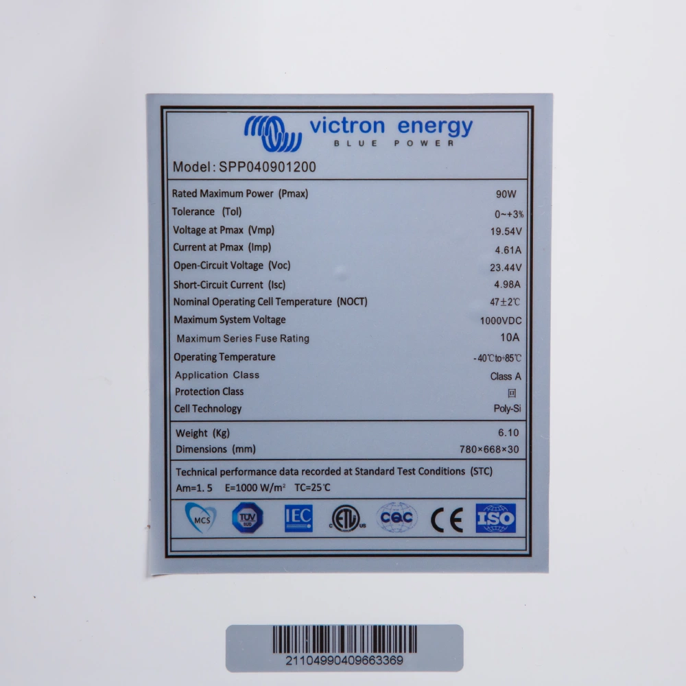 Victron Energy 90W-12V 4a, 90Wp, Poly PV модуль - Зображення 4