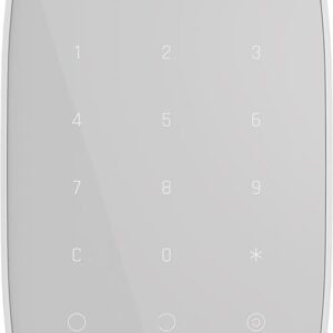 Бездротова сенсорна клавіатура Ajax KeyPad, jeweller, бездротовий, білий (8706.12.WH1)