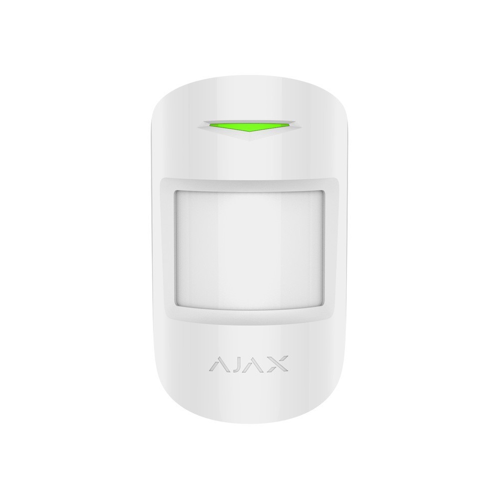 Датчик руху та розбиття скла Ajax CombiProtect, Jeweler, бездротовий, білий