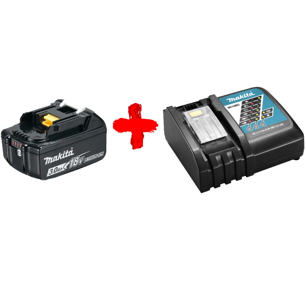 Makita DC18RC (191A24-4) + BL1830B Акумулятор Li-ion + швидкозарядний пристрій