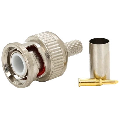 BNC-M - RG-58 crip + жовтий наконечник Q100/2500 Роз'єм