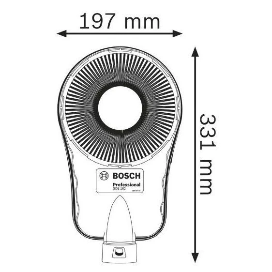 Bosch GDE 162 Насадка для пилевидалення - Зображення 3