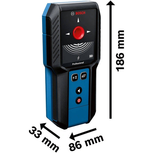 Bosch GMS 120-27 Детектор прихованої проводки - Зображення 4