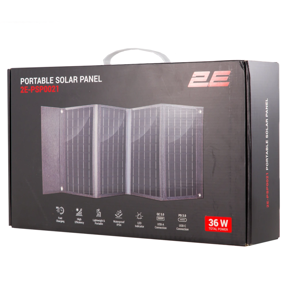2E 36 Вт портативна USB-C 20W, USB-A 18W5 x 160 Сонячна панель - Зображення 11