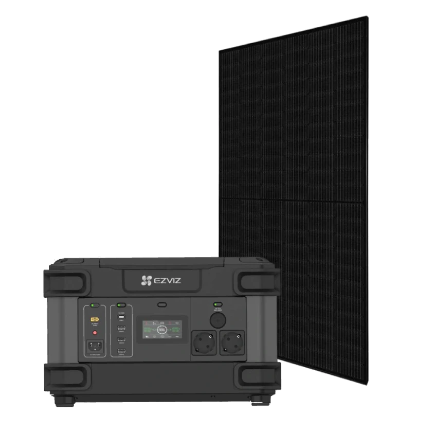 Portable Power Station CS-PS1300 (CN066)(FR) + Canadian Solar CS6R-395MS Full Black Система автономного живлення однофазна