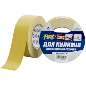 HPX CT5025 CARPET TAPE 50мм х 25м Стрічка двохстороння для фіксації килимків