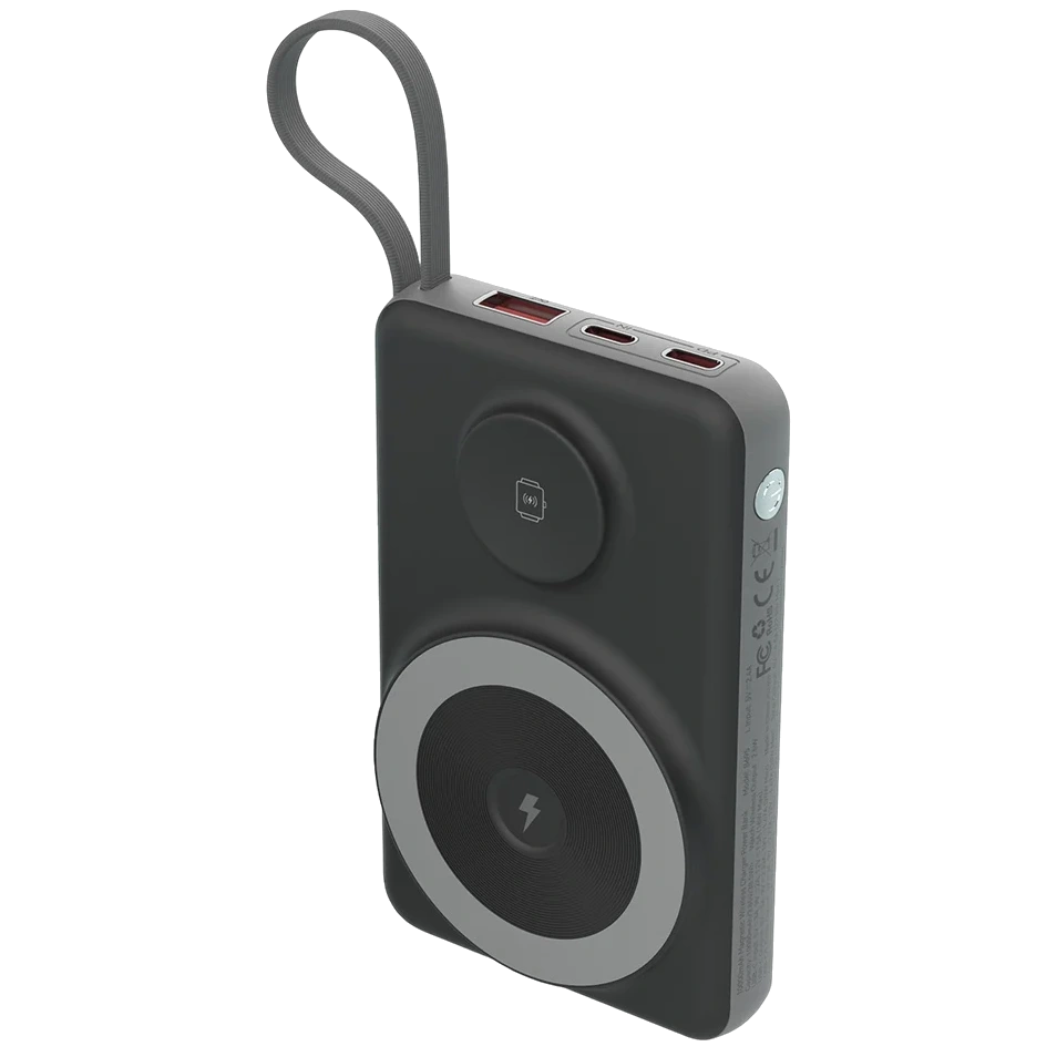 Choetech B695 10 000мА•г Black з магнітною зарядкою Повербанк