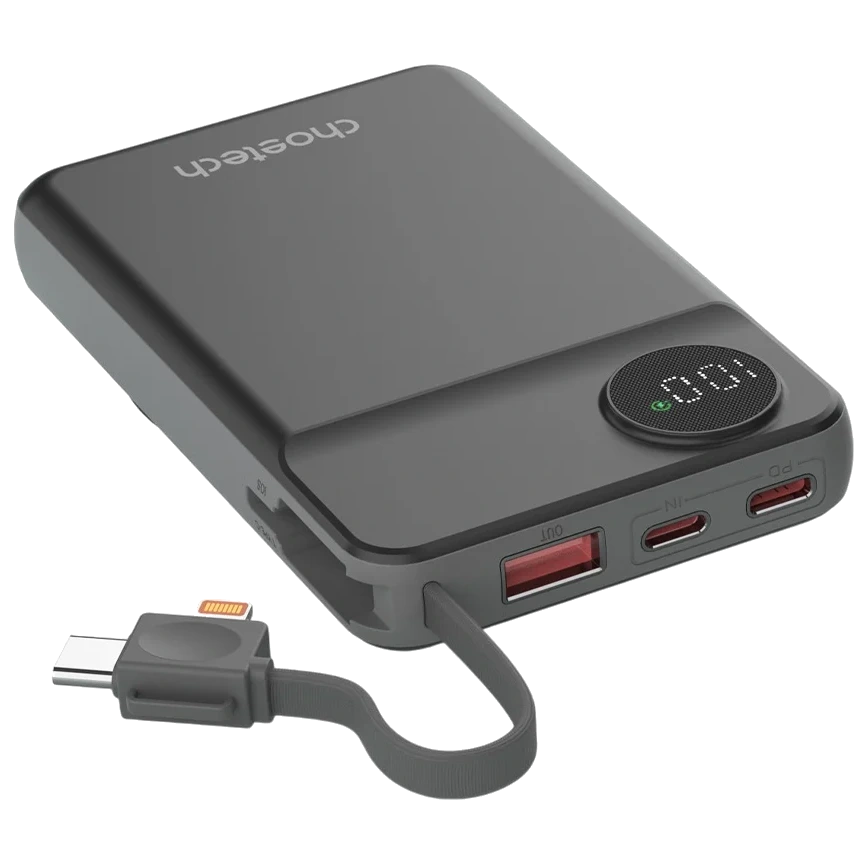 Choetech B695 10 000мА•г Black з магнітною зарядкою Повербанк - Зображення 3
