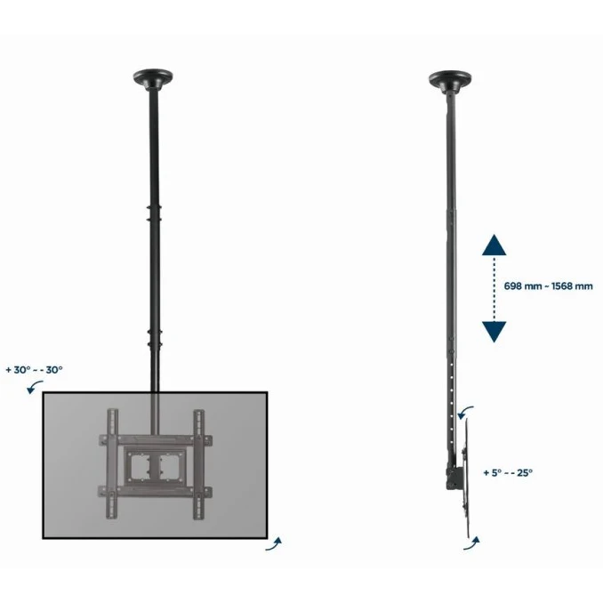 Gembird CM-70ST-01 32” - 70” 50 кг Кронштейн універсальний - Зображення 4