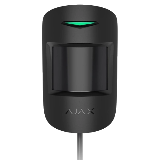 Дротовий сповіщувач руху та розбиття скла Ajax Superior CombiProtect black Fibra